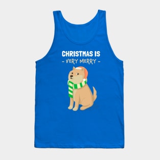 Dog Meme Christmas Doge Tank Top